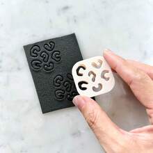 1pc Asymmetrical Geometric Soft Clay Earring Mold DIY Handmade Gift Jewelry Pendant High Precision Cutting Mold, Suitable For DIY Jewelry Making, Essential Craft Supplies - Apricot - View 6