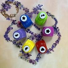 1 件套印章压花工具，印章图案纸打孔器，创意手工压花工具，剪贴簿材料收集工具 - 多色 - 查看 7