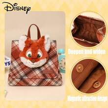 Disney 官方授权 Judy And Nick Time 渐变色斜挎包，毛绒背包，儿童节日礼物 - 彩色 - 查看 8