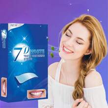 7D-7片装牙齿美白贴，深层清洁，清新口气，薄荷味，日常口腔护理 - 7D-7對14片 - 查看 3