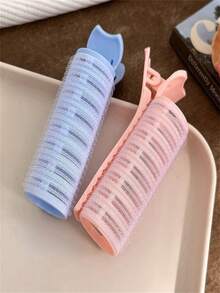 4 件装蓬松发根夹，自粘式刘海卷发器，塑料材质，瞬间打造蓬松发型，适合女性和女孩，无需加热即可打造蓬松发型，适用于长短发，DIY 便携式美发配件，母亲节、复活节和生日的完美礼物，多色美发工具套装 - 彩色 - 查看 5