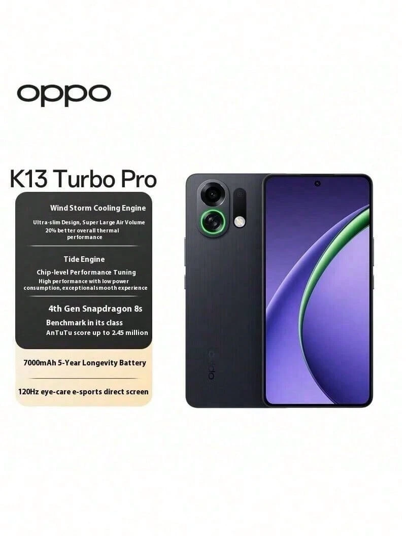 OPPO K13 Turbo Pro 120Hz High Refresh Rate, Global Language Support - Multicolor - View 1