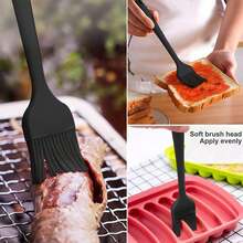 Multi-Functional Silicone Kitchen Tools | Salad Tongs, BBQ Clip & Oil Brush For Cooking - A - View 7