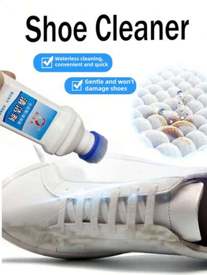 100ml - Waterless Shoe Polish Cleaner, For White Shoes, Quickly Cleans And Polishes Shoes, Easy To Carry, Shoe, Spring Summer Picks, Brides Maid Gifts, Room, Bedroom Decor, Bedroom Decor, Beach, Travel, For Men, For Women, Vacation, Women's Day, Travel Essentials, Wedding Favors, Y2k, Bedroom, Car Accessories Women, Kitchen Decor, Wedding, Y2k, Party