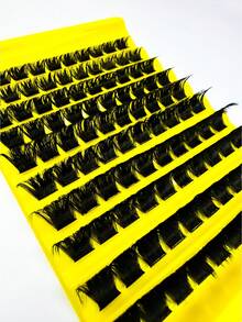 100pcs Incremental DD Curled Eyelash Clusters, Length 10-18mm, Suitable For Beginners - Eyelash Clusters, Eyelash Strips, Individual Lashes, False Eyelashes - DD - View 6