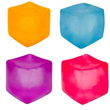 Large Ice Cube Maltose Stress Relief Toy, Soft Squeezable Toy, Ice Cube Cube Squeeze Toy, Soft Stress Relief, Slow Rebound, Perfect Gift For Friends, Holiday Gift, Birthday Gift - Multicolor - View 4