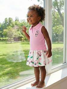 Young Girls Tank Top Co-Ords - Pink - View 3