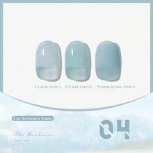MIANEL 12ml 圣托里尼系列美白蓝色果冻凝胶指甲油，2026 冰蓝色，蓝色，白色指甲油，春季美甲，情人节美甲，专业美甲沙龙艺术 - 彩色 - 查看 8