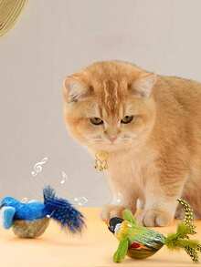 Đồ chơi cho mèo (1/2 món) - Chim hót líu lo sống động như thật, giúp mèo tự giải trí, búp bê mèo tương tác, chim nhồi bông mô phỏng có lông nhân tạo, chim kêu meo meo cho mèo. - Nhiều màu - Xem 6