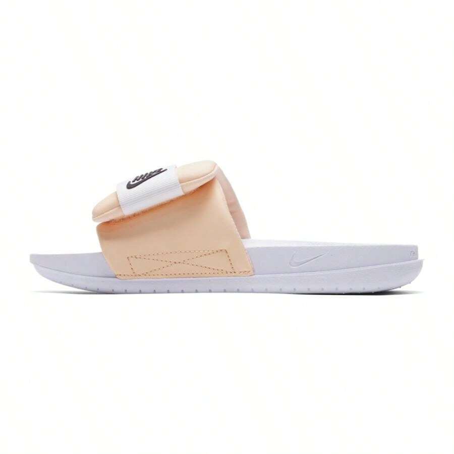 Dép xăng đan/dép lê nữ NIKE OFFCOURT ADJUST SLIDE, kiểu dáng tối giản, nhẹ nhàng và thoải mái DV1033-105 - Trắng/Đỏ tía đậm/Đỏ đào nhạt - Xem 1