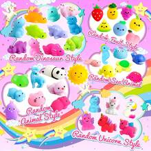 18/36/45 PCS Assorted Styles Of Mochi Squishies Featuring Cute Animals Like Cats, Pandas, And Unicorns, Perfect As Party Favors For Children. These Novelty Stress Relief Toys Make Great Birthday Gifts, Goody Bag Fillers (Random Color Random Style) - Random Style - View 2