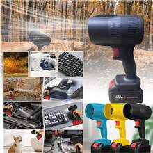 Mini High-Power Cordless Blower - Wireless Hair Dryer With Battery And Fast Charger, Lightweight For Yard/Lawn Cleaning And Car Drying - Multicolor - View 1