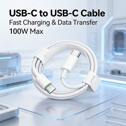 1-2 piezas Cable de datos Tipo-C, cable de transferencia de datos de alta velocidad y carga rápida de 3.3ft/100cm compatible con iPhone 17 Pro Max/17 Pro/17/Air/16/15, S26/S25/S24/S23/S22/S21/S20 Ultra Plus, smartphones