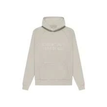 Essentials -Fear Of God FW22-06 Collection Fleece Lined Oversized Hoodie, Unisex Heavyweight Warm Cotton, Brushed Soft Interior, Flocking Craftsmanship, Functional Kangaroo Pocket, Non-Gender Loose Silhouette, High-End Winter Street Style, Cozy Wear For Cold Days - SAN HÔ - Xem 5