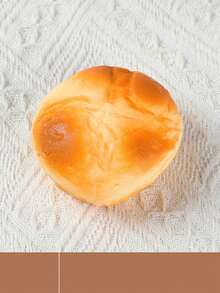 1个逼真的仿真切片马卡龙和牛角面包食品模型，PU摄影道具（面包） - 彩色 - 查看 9