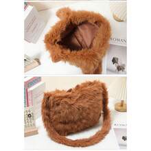 Disney 迪士尼奇奇蒂蒂毛绒背包，儿童生日礼物，单肩包，情人节礼物，纪念品 - 棕色 - 查看 7