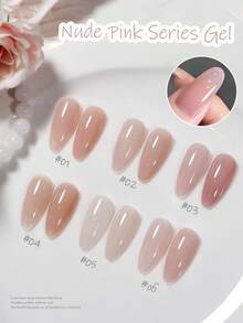 10毫升 MISS SHAKA 春夏美甲冰透明果冻裸粉色白色凝胶指甲油美白流行百搭美甲美甲沙龙家用DIY美甲用品 - 彩色 - 查看 3