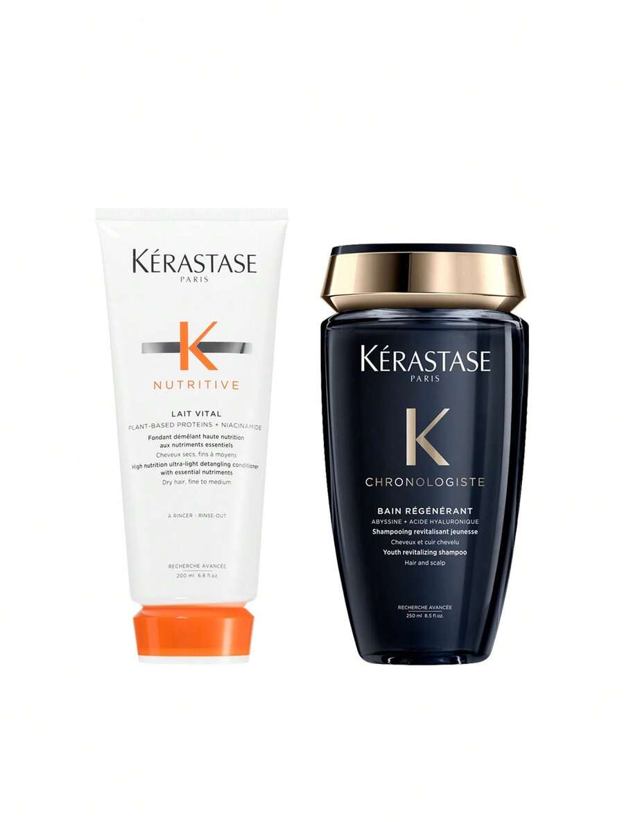 Kérastase [Set] Nourishing Repair Shampoo & Body Wash 250ml + Vitality Conditioner 200ml - Nutritive - View 1