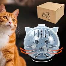 1个翻盖式透明猫咪防护头罩,多通风口设计,猫咪术后恢复头部保护罩,两种尺寸可选,适用于术后护理和美容。 - 查看 4