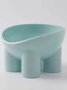1pc Macaron Elephant Leg Neck Protection Cat Food Bowl Anti-Tip Pet Bowl, Multiple Colors Available, Beautiful Colors - 300ml - View 1