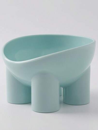 1pc Macaron Elephant Leg Anti-Spill Pet Bowl, Neck Protection Cat Feeder, Multi-Color Options