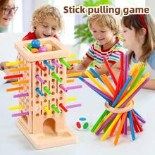 多功能叠叠乐游戏，挑棍游戏，儿童益智玩具，亲子互动游戏，培养逻辑思维，感恩节、万圣节、圣诞节的绝佳礼物 - 彩色 - 查看 11