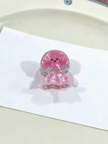 1pc Cute & Fun Ocean Animal Acrylic Small Hair Claw Clip, Sweet Seal, Jellyfish, Whale, Fish, Seashell, Side Bangs Clip, Suitable For Summer Beach Vacation - Multicolor - View 7