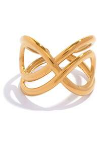 Frminee 2pcs/1pc Cincin Simbol Tak Terhingga dari Baja Tahan Karat, Cincin Bentuk Angka 8 Tak Terhingga, Hadiah Klasik untuk Acara Spesial, Hadiah Liburan - Multiwarna 3 - View 7
