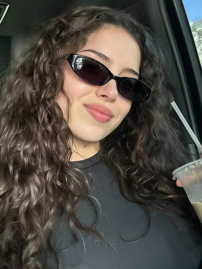 1 Peça Óculos de Moda Retrô de Pequeno Aro Feminino, Óculos Personalizados para Acessórios de Viagem e Praia