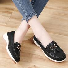Women's Anti-Slip Comfortable Soft-Sole Breathable Lightweight Walking Shoes - Black - View 3