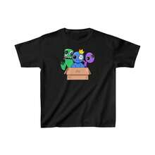 Rainbow Friends ROBLOXS Inspired T-Shirt Parent-Child Outfit, Family Outfit,Tops For Women,T Shirts For Men,Girls Clothes,Boys Clothes,Holiday Outfits For Women,Summer Holiday Outfits,Summer Tops,Summer Clothes,Gym T Shirt,Girls Holiday - Black - View 1