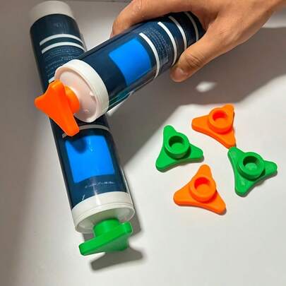 5个玻璃密封胶盖，防止已打开的胶筒快速干涸，适用于标准尺寸的玻璃密封胶管，锥形内壁设计，密封效果更佳，家居装修工具