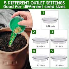 12-Hole Seed Sower Set, Upgraded Mini Seed Disperser, Gardening Seed Planting Tool, Handheld Seed Sower With 12-Hole Planter, Multi-Functional Gardening Tool - Multiple Styles - View 5