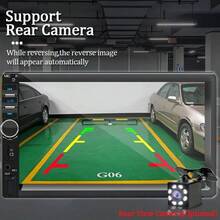 1 DIN 7 Inch Car Radio Multimedia Player With CarPlay, Android Auto, Touchscreen, FM, AUX, Mirroring Link - With Steering Wheel Controller and Rearview Camera - View 10