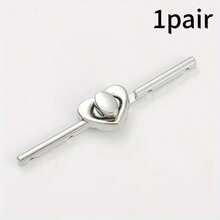 2/3Pairs Metal Bar Fastener Buttons, Chinese Style Hand-Sewn Frog Buttons For Hanfu, Stand Collar Coat Jacket, Bar-Shaped Lock - Multicolor - View 30