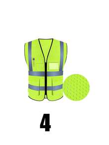 高能见度反光安全背心，摩托车骑行运动，户外反光安全服，反光夹克，带通用反光条的酷炫背心，荧光绿工作服，多种款式可选，透气网眼面料，耐用时尚的反光背心，适合骑行、摩托车、工作、参观、导游等场合，是骑行者的必备单品，也是父亲节和旅行的贴心礼物。 - 多色 - 查看 12