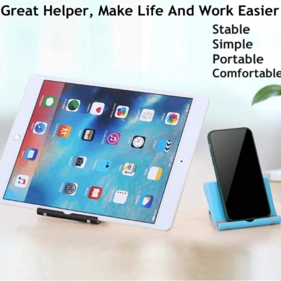 Adjustable & Foldable Phone Stand, Suitable For Desktop Use, Compatible With Most Devices - Multicolor - View 1
