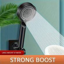 1pc 5-Mode Handheld High Pressure Shower Head, Boosted High Water Flow Showerhead, Multi-Function Shower Sprayer, Essential Bathroom Shower Accessory, Easy Installation, Designed For Bathroom Use, Powerful Mist, Compact Nozzle, Compatible With High & Low Water Pressure, Suitable For Shower Use Only - Multicolor - View 7