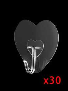 浴室厨房用粘性墙钩，24个装，承重22磅（最大），免钉粘贴式挂钩，带不锈钢钩，多用途毛巾浴盆天花板挂钩 - 均碼 - 查看 16