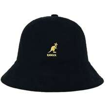 2026 NEW Hip-Hop Fashion Classic Kangol Bermuda Casual Bucket Hats CapSports Hat PG4L - 黑金標誌 - 查看 2