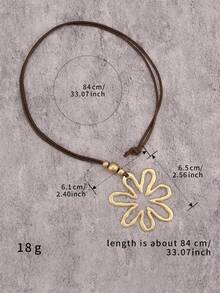 1条波西米亚银色合金圆盘项链，时尚串珠长链，适合休闲或派对佩戴，可作为送给母亲、女朋友或男朋友的礼物 - 串珠 - 查看 10