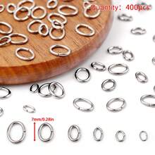 400个椭圆形闭合开口圈首饰制作套装，DIY项链、手链、耳环串珠材料 - diy - 查看 13