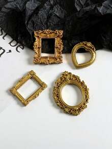 12pcs/10pcs/7pcs Vintage Baroque Mini Resin Photo Frame DIY, Family Member Photo Decor Craft, Personalized Gift, Cartoon Album Display Frame, Handmade Tool For Party - Multiple Styles - View 9