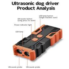 Rechargeable LED Ultrasonic Bark Deterrent, Indoor And Outdoor Behavior Correction, Dog Trainer, Ultrasonic Bark Deterrent, Handheld Dog Repellent And Trainer, Dual Light Bark Deterrent Tool, Harmless Pet Trainer - Multicolor - View 7