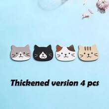 1/2/3/4 件装猫咪造型硅胶杯垫，耐热垫，马克杯垫，饮料杯垫，碗垫，防烫，防水，耐热，加厚餐垫。耐热饮料杯垫。 - 彩色 - 查看 23
