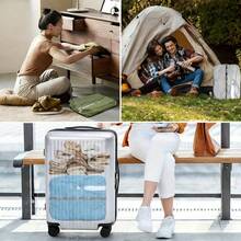 1个16升可重复使用真空收纳袋，无需真空泵，适用于衣物、行李箱、背包和手提包，是旅行和商务出行的理想之选，旅行配件，行李整理，打包，适合旅行 - A - 查看 9