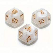 Random Color Astrology Divination, 12 Zodiac Faces, Constellation, Tarot Card Game Accessories, Dice Set, Acrylic Pearl Astrology Dice - Multicolor - View 9