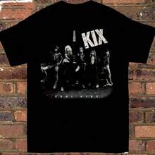 Kix Band T-Shirt Black Color Cotton Gift For Fan - 黑色 - 查看 1