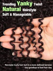 Curly Wigs For Black Women Spring Curl Side Part Wig 14 Inch Afro Kinky Curly Wig Machine Made Wigs Without Bangs Soft Synthetic Heat-Resistant Wigs - Black - View 5