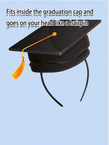1pc/2pcs Graduation Cap Band, Protects Your Graduation Cap, Adds Hairstyle And Cap Accessory, Ideal Graduation Gift. Graduation Cap Not Included. - View 4